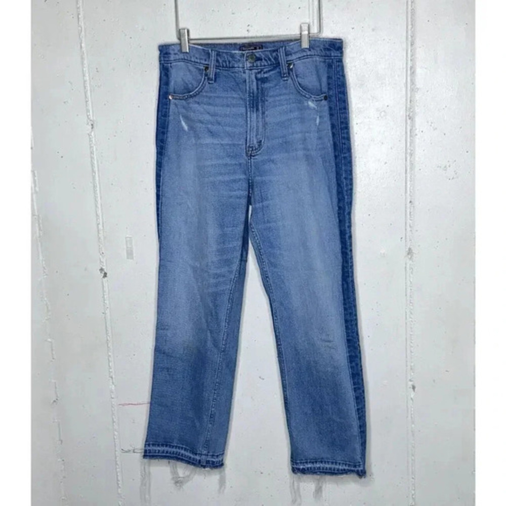 Abercrombie & Fitch Women's blue Jeans Zoe Natural Rise Ankle Straight 31/12